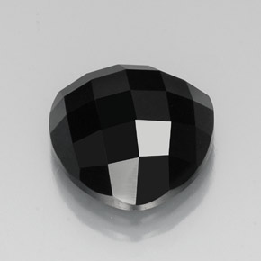 Spinelle noir naturelle trillion, 12,04 ct, opaque