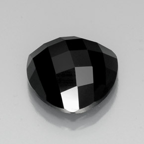 Spinelle noir naturelle trillion, 10,85 ct, opaque