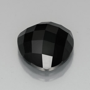 Spinelle noir naturelle trillion, 11,79 ct, opaque