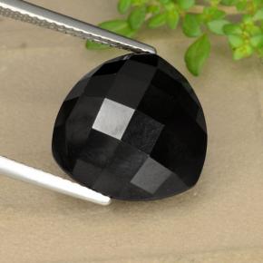Spinelle Noire naturelle Trillion, 11.04 ct, Opaque
