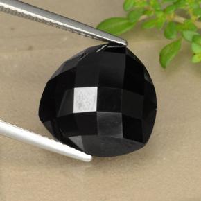 Spinelle noir naturelle trillion, 11,03 ct, opaque
