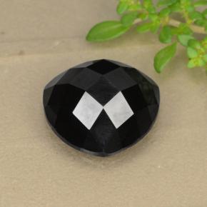 Spinelle noir naturelle trillion, 11,03 ct, opaque