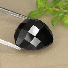 Spinelle noir naturelle trillion, 11,03 ct, opaque