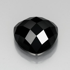 Spinelle noir naturelle trillion, 11,37 ct, opaque