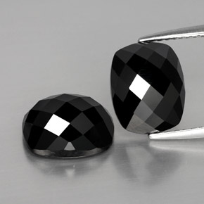 Achetez naturel 8,03ct noir spinelle gems, coupe coussin, en provenance thaïlande chez gemselect. en stock, livraison internationale!