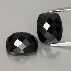 Achetez naturel 8,44ct noir spinelle gems, coupe coussin, en provenance thaïlande chez gemselect. en stock, livraison internationale!