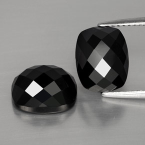 Achetez naturel 8,88ct noir spinelle gems, coupe coussin, en provenance thaïlande chez gemselect. en stock, livraison internationale!