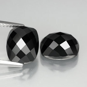 Achetez naturel 7,82ct noir spinelle gems, coupe coussin, en provenance thaïlande chez gemselect. en stock, livraison internationale!
