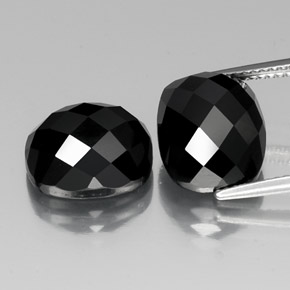 Achetez naturel 15,01ct noir spinelle gems, coupe coussin, en provenance thaïlande chez gemselect. en stock, livraison internationale!