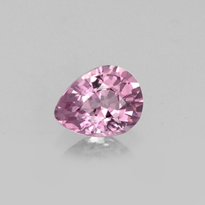 Spinelle rose naturelle en forme de poire, 0,56 ct, VS