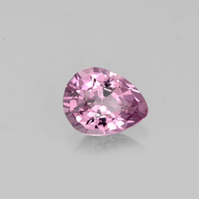 Spinelle rose naturelle en forme de poire, 0,56 ct, VS