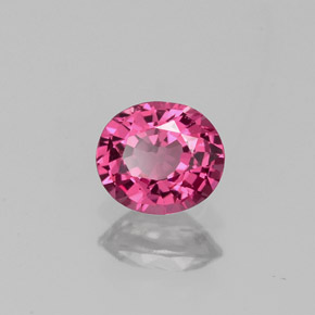 Spinelle rose naturelle coupe ovale, 0,56 ct, VVS-VS