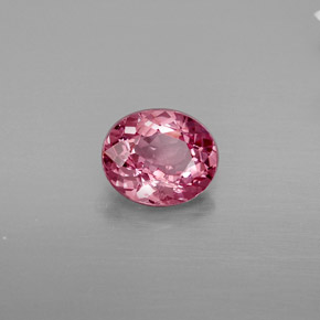 Spinelle rose naturelle coupe ovale, 1,34 ct, VS-SI