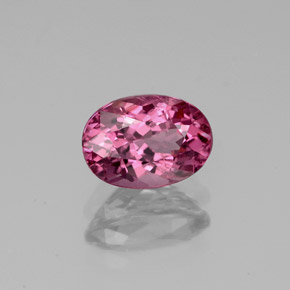 Spinelle rose naturelle coupe ovale, 1,21 ct, VS-SI