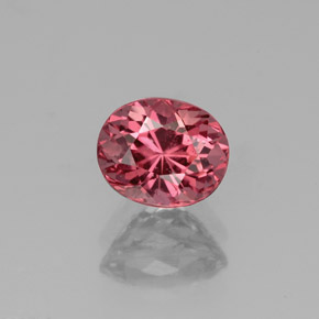 Spinelle rose naturelle coupe ovale, 1,24 ct, SI