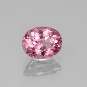 Spinelle rose naturelle coupe ovale, 1,34 ct, VS
