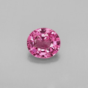 Spinelle rose naturelle coupe ovale, 0,98 ct, VVS-VS