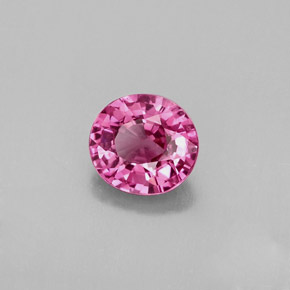 Spinelle rose naturelle coupe ovale, 0,98 ct, VVS-VS