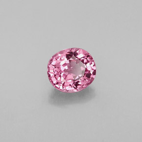 Spinelle rose naturelle coupe ovale, 0,84 ct, VVS-VS