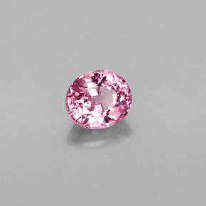 Spinelle rose naturelle coupe ovale, 0,81 ct, VVS-VS