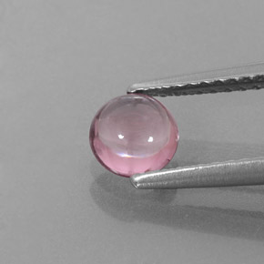 Spinelle rose naturelle coupe roude, 0,62 ct, transparent