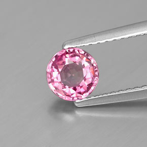 Spinelle rose naturelle coupe roude, 0,84 ct, VS-SI