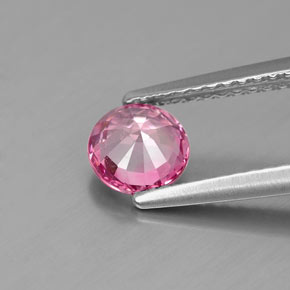 Spinelle rose naturelle coupe roude, 0,84 ct, VS-SI