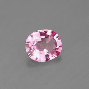 Spinelle rose naturelle coupe ovale, 0,85 ct, VS