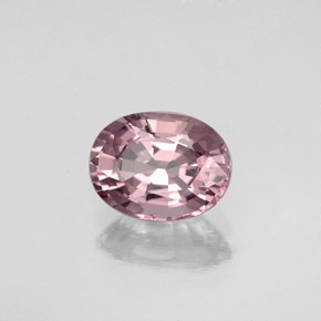 Spinelle rose naturelle coupe ovale, 1,62 ct, VVS-VS