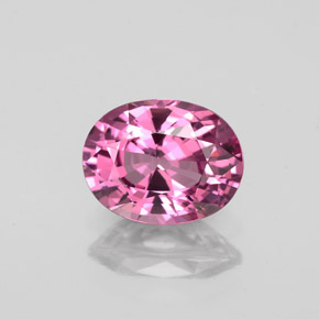 Spinelle rose naturelle coupe ovale, 1,58 ct, VVS-VS