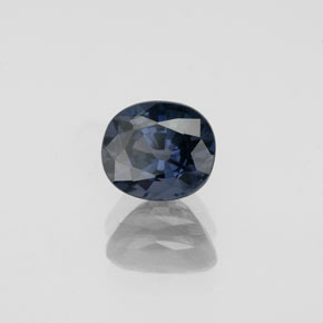 Spinelle bleue naturelle coupe ovale, 1,06 ct, VVS-VS