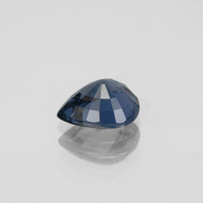 Spinelle bleue naturelle en forme de poire, 1,49 ct, VVS