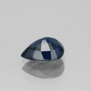 Spinelle bleue naturelle en forme de poire, 1,17 ct, VVS