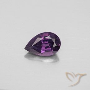 1.27ct Naturel Pourpre foncé Spinelle, En forme de poire, VVS-VS