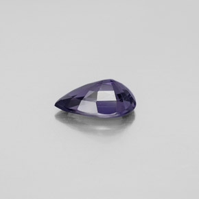 Spinelle bleue naturelle en forme de poire, 1,36 ct, VVS