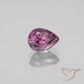 Spinelle Violet foncé naturelle En forme de poire, 1.06 ct, VVS