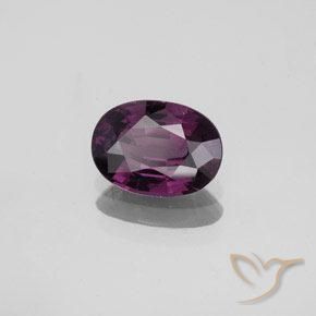 Spinelle Violet foncé naturelle ovale, 1.36 ct, VVS