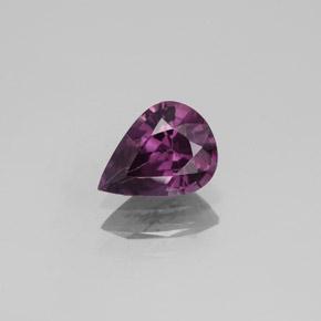 Spinelle pourpre naturelle en forme de poire, 1,07 ct, VVS-VS