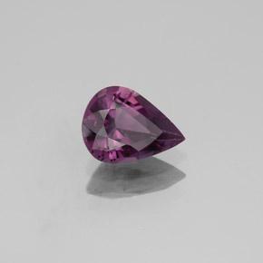 Spinelle pourpre naturelle en forme de poire, 1,07 ct, VVS-VS
