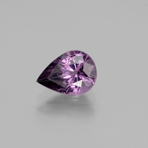 Spinelle Pourpre moyen-foncé naturelle En forme de poire, 1.33 ct, VS