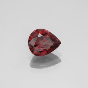 Spinelle rouge naturelle en forme de poire, 1,33 ct, VVS-VS
