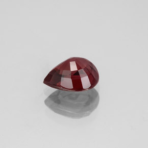 Spinelle rouge naturelle en forme de poire, 1,33 ct, VVS-VS