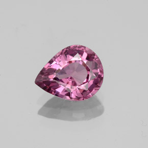 Spinelle rose naturelle en forme de poire, 1,20 ct, VS