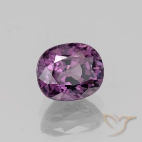 Spinelle pourpre naturelle coupe ovale, 1,27 ct, VVS-VS