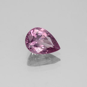 Spinelle rose naturelle en forme de poire, 1,33 ct, VVS-VS