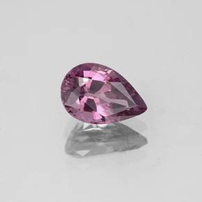 Spinelle rose naturelle en forme de poire, 1,42 ct, VS