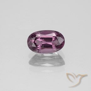 Spinelle violet de 1,2 ct, coupe ovale de 8,1 x 5 mm de Tanzanie, Photo A