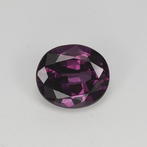 Spinelle pourpre naturelle coupe ovale, 1,13 ct, VS