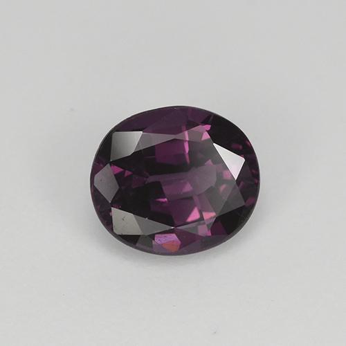 Spinelle pourpre naturelle coupe ovale, 1,13 ct, VS
