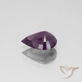 Spinelle Pourpre raisin naturelle En forme de poire, 1.34 ct, VS